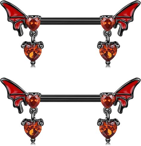 QWALIT Tongue Nipple Rings 14G Nipplerings Straight Barbell Surgical Steel Viper Tongue Tip Piercing Nipple Piercing Bar & Flexible Retainer for Women Girls 5/8" 16mm 14mm 9/16" in Saudi Arabia
