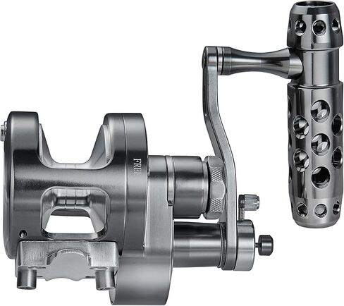 Slow Pitch Jigging Reel, 2-Speed Lever Drag, 14kg/30lbs, Gear Ratio 4.5:1 or 2.1:1, Right-Handed, Saltwater Fishing, Trolling Big Game Conventional Reel, CNC Machined Aluminum in Kuwait