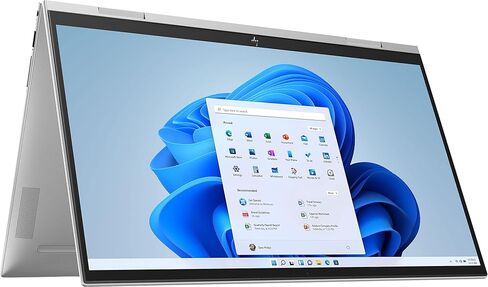HP Envy X360 2-in-1 15.6 "FHD Touch-Screen Captop | 11th Generation Intel Core I7-1195G7 | لوحة المفاتيح الخلفية | بصمة الإضاءة | Windows 11 Home (Silver ، RAM 16GB | 512GB SSD) in Kuwait
