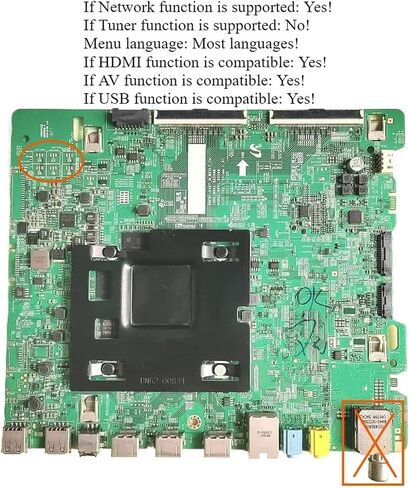 اللوحة الأم التلفزيونية ， متوافقة مع Samsung ， UN55MU6290FXZC UN55MU6290F UN55MU6290 N41-02568A BN41-02568B BN97-13470A in Kuwait