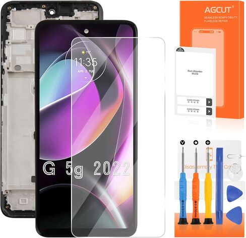 AgCut لـ Moto G 5G 2022 استبدال الشاشة لـ Moto G 5G 2022 LCD Display XT2213-1 XT2213-3 XT2213 LCD DIGITIZER REALLE in Saudi Arabia