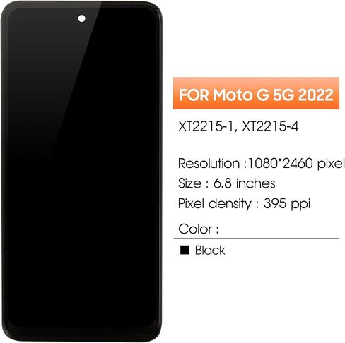 AgCut لـ Moto G 5G 2022 استبدال الشاشة لـ Moto G 5G 2022 LCD Display XT2213-1 XT2213-3 XT2213 LCD DIGITIZER REALLE in Saudi Arabia