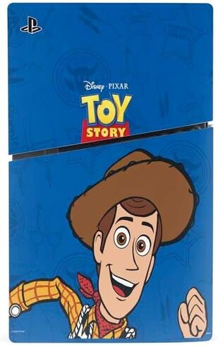 Skinit Decal Gaming Skin Compatible with PS5 Slim Disk Bundle - Officially Licensed Disney Toy Story Character Grid Design in Saudi Arabia