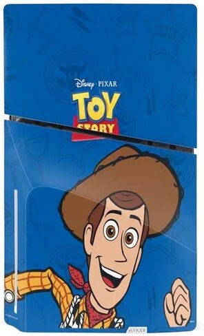 Skinit Decal Gaming Skin Compatible with PS5 Slim Disk Bundle - Officially Licensed Disney Toy Story Character Grid Design in Saudi Arabia