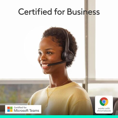Logitech Zone 305 for Business, Wireless Bluetooth Headset with Microphone, for Microsoft Teams, Compatible with Windows, Mac, Chrome, Linux, iOS, iPadOS, Android (Renewed) in Saudi Arabia
