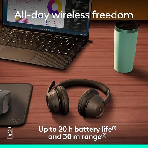 Logitech Zone 305 for Business, Wireless Bluetooth Headset with Microphone, for Microsoft Teams, Compatible with Windows, Mac, Chrome, Linux, iOS, iPadOS, Android (Renewed) in Saudi Arabia