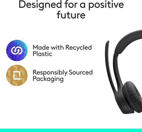 Logitech Zone 305 for Business, Wireless Bluetooth Headset with Microphone, for Microsoft Teams, Compatible with Windows, Mac, Chrome, Linux, iOS, iPadOS, Android (Renewed) in Saudi Arabia