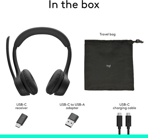 Logitech Zone 305 for Business, Wireless Bluetooth Headset with Microphone, for Microsoft Teams, Compatible with Windows, Mac, Chrome, Linux, iOS, iPadOS, Android (Renewed) in Saudi Arabia