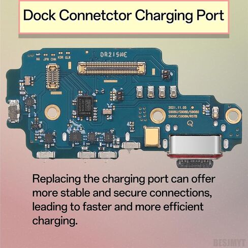 Type-C Charging Port Replacement for Samsung Galaxy S22 Ultra - USB Charger Dock Connector Flex Cable Board Charging Port Component Fix Tools for SM-S908U S908U1 in Saudi Arabia