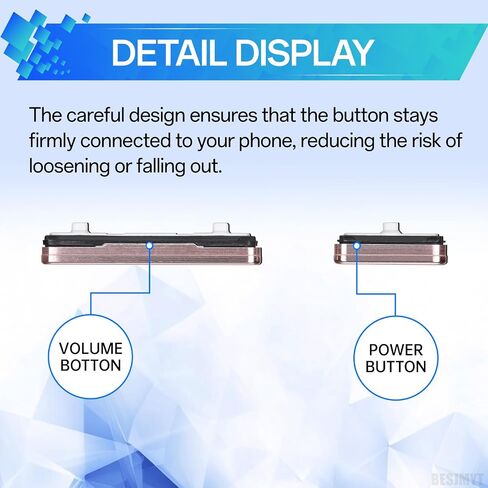 لزر الطاقة Samsung Galaxy S22 5G ، زر استبدال زر الاستبدال في وحدة التخزين على التبديل وزر المولود ، نموذج الاستبدال: SM-S901U SM-S901U1 Phantom Black in Saudi Arabia