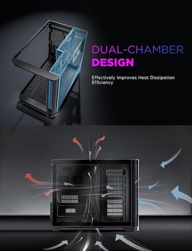 ASIAHORSER MICRO ATX PC CASE DUAL RAMMER 180 ° كامل عرض GLASS MATX Gaming PC مع ASIAHORSE in Saudi Arabia