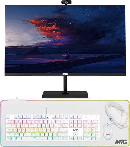 TechMagnet All in One Desktop Computer ، Cheetah 6 ، Intel Core I5 ​​6th Gen ، 16GB DDR3 ، 1TB SSD ، عرض منحني 24 بوصة جديد ، مجموعة ألعاب MTG ، كاميرا الويب ، Windows 11 (متجدد) in Kuwait