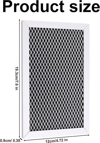 2pcs Microwave Filter Replacements, Microwave Charcoal Filter Freshens and Filters Kitchen Air Compatible with GE WB02X33061 / WB02X35687 in Saudi Arabia