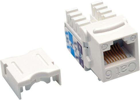 N238-025-WH - TRIPPLITE N238-025-WH CAT6 CAT5E 110 STYLE KEYSTONE WHT 25PK in Saudi Arabia