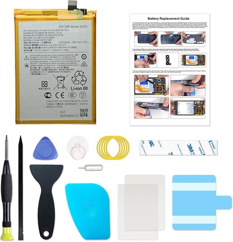 بطارية الهاتف المحمول QA50 جديد متوافق مع سلسلة Motorola G Power 2024 XT2415 ، مع مجموعة أدوات التعليمات و DIY in Saudi Arabia
