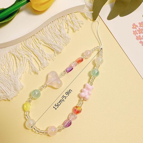 4 أجهزة كمبيوتر سحر هاتف ، جمالية y2k bedazzling antift antift chain لسلسلة مفاتيح الأكياس in Saudi Arabia
