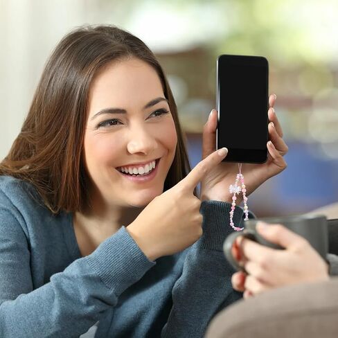 4 أجهزة كمبيوتر سحر هاتف ، جمالية y2k bedazzling antift antift chain لسلسلة مفاتيح الأكياس in Saudi Arabia