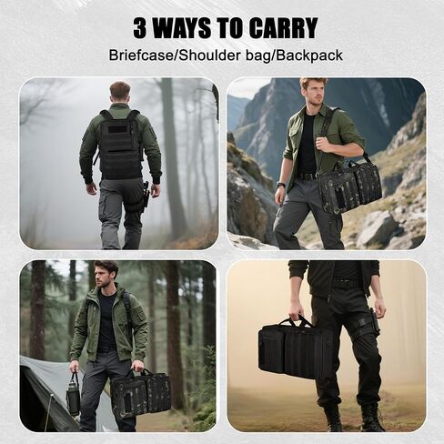 3 In 1 Tactical Laptop Bag for Men,Convertible Briefcase for 15.6 Inch Laptop Bag,Satchel Bag for Work/Travel/Business,Water resistant Shoulder Bag Nylon Messenger Backpack in Kuwait