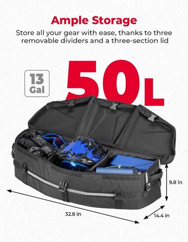 KEMIMOTO Cargo Bag, Upgraded Insulated Storage Bag Compatible with Can-Am Maverick X3 Commander Outlander Renegade, 715002923 (Black) in Saudi Arabia