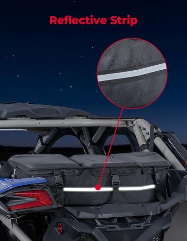 KEMIMOTO Cargo Bag, Upgraded Insulated Storage Bag Compatible with Can-Am Maverick X3 Commander Outlander Renegade, 715002923 (Black) in Saudi Arabia