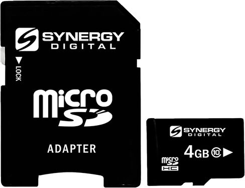 Synergy Digital 4GB Micro SDHC Secure Digital Memory Cards ، متوافقة مع Samsung SM -G900R4 الهاتف الخلوي - الفئة 10 ، 20 ميجابايت/ثانية - حزمة 2 in Saudi Arabia