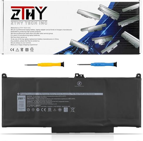 ZTHY MXV9V بطارية 60WH 4 خلايا بديل لـ Dell Latitude 5300 5310 7300 7400 ، Latitude 5300/5310 2-in-1 ، Inspiron 7300/7306 2-in-1 Black Series P96G P97G P99G P100G 5VC2M 829MX 0829MX D1XK9 in Saudi Arabia