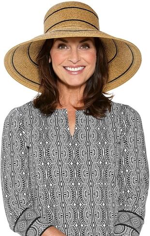 Coolibar UPF 50+ Women's Aubrey Wide Brim Beach Hat - Sun Protective in Kuwait