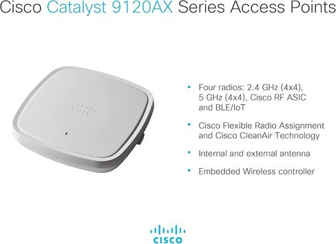 Cisco C9120AXE-B CATALYST 9120AXE نقطة وصول لاسلكية مع مجموعة التثبيت [الهوائيات غير المدرجة] in Kuwait
