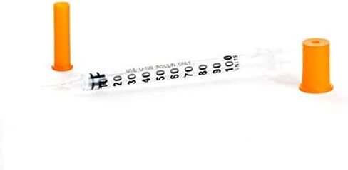 محاقن أنسولين كير تاتش 31 جم 1 سم مكعب 5/16 بوصة - 8 مم 1 سم مكعب (عبوة من 100) - إبر أنسولين حقنة قياس 5/16 بوصة - محقنة غير سامة وغير بيروجينية مع إبر رفيعة جدًا in Kuwait