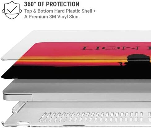حالة الكمبيوتر المحمول Skinit بالإضافة إلى الجلد المتوافق مع MacBook Air 13in (2020) - ديزني المرخص رسميًا تصميم فنون الأسد كينج للفيلم in Saudi Arabia