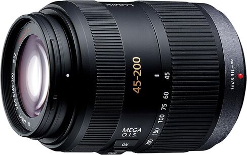 45-200mm f/4.0-5.6 lumix g vario mega o.i.s. عدسة (متجددة) in Saudi Arabia