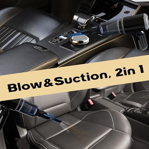 FLLA Cordless Vacuum Cleaner-Mini Air Duster, Portable Handheld Vacuum, 3 in1Dry Use for Car Keyboard,Dust Buster & Air Blower for Kitchen, 5500PA Suction,Inflate/Deflate Swim Ring in Kuwait