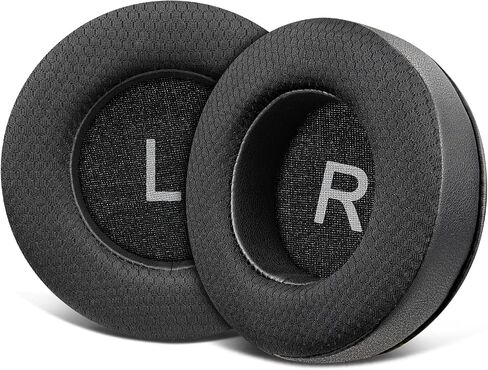 SOULWIT Mesh Fabric Earpads Replacement for AKG Pro Audio K52 K72 K92 M220 K240 K241 K242 K271 K272 K340 K550 K551 K553 S MKII MK2, Ear Pads Cushions with Noise Isolation Foam - Black in Saudi Arabia
