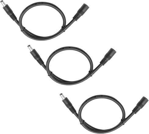 3.3ft DC5.5x2.5mm 19V 24V Male to Female Cable,14AWG Male to Female Extension Cable,12V Emergency Power DC5525 Connector,for CCTV camera,Solar Monitoring,LED Light Strips,Power Concentrator Box,3-Pack in Kuwait