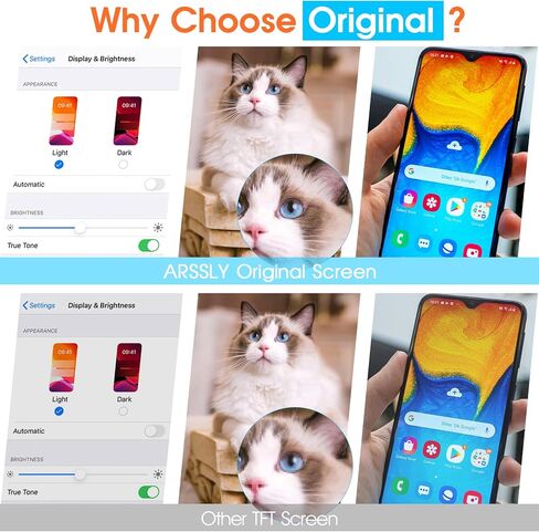 الأصلي لـ Samsung Galaxy S24 5G Screen Screen ، LCD لـ Samsung S24 Digitizer Touch Screen SM-S921B SM-S921U SM-S921W LCD Assembly مع إطار (إصدار الولايات المتحدة) (أسود) in Kuwait