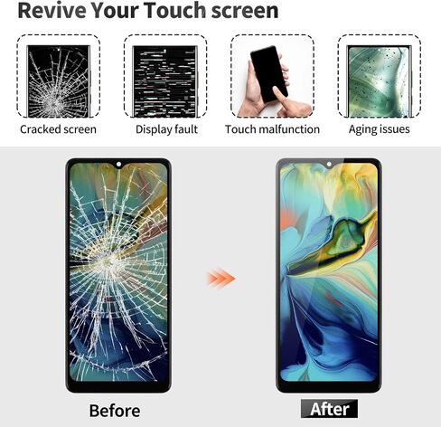 TFT for Samsung A42 5g Screen Replacement for Samsung A42 5g LCD Digitizer for Samsung A42 5g Display Touch Screen Assembly with Frame SM-A426 Black (Without Fingerprint Function) in Saudi Arabia