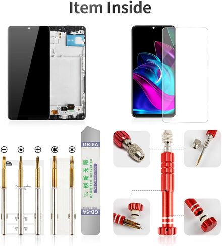 TFT for Samsung A42 5g Screen Replacement for Samsung A42 5g LCD Digitizer for Samsung A42 5g Display Touch Screen Assembly with Frame SM-A426 Black (Without Fingerprint Function) in Saudi Arabia