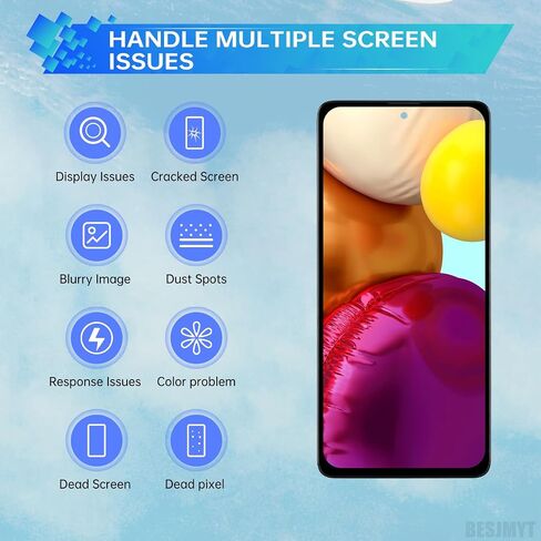 لاستبدال شاشة Samsung Galaxy A71 مع إطار شاشة LCD Displating Touch Digitizer التجميع الكامل وزر الجانبي أدوات أذن أذن MOTER MOTOR MOTION ATM SM-A715F (A715F A715W A715X) in Saudi Arabia