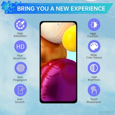 لاستبدال شاشة Samsung Galaxy A71 مع إطار شاشة LCD Displating Touch Digitizer التجميع الكامل وزر الجانبي أدوات أذن أذن MOTER MOTOR MOTION ATM SM-A715F (A715F A715W A715X) in Saudi Arabia