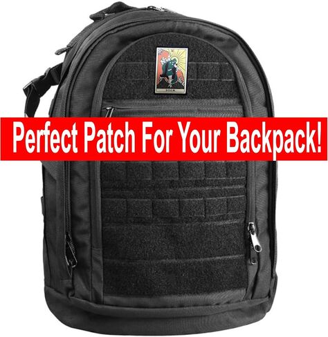 Redheaded Tshirts - Dr Doom Tarot Card Morale Patch | Hook & Loop Patch for Backpack, Hat, Plate Carrier, or Tactical Gear | Funny Morale Patch | Made in USA in Saudi Arabia