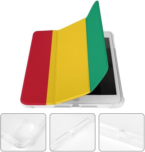 The Republic of Guinea Flag Case with Pen Holder Slim Lightweight Trifold Stand Compatible with iPad mini 4/5/6 Mini4/5（7.9in） in Saudi Arabia