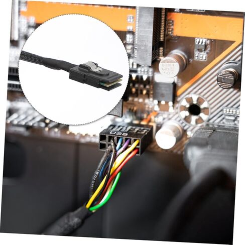 MINI MINI SAS 180 درجة 12 جرام كابل داخلي SFF-8087 إلى SFF-8087 اتصال لملحقات الخادم عالية السرعة 0.5M كابل التمديد in Kuwait