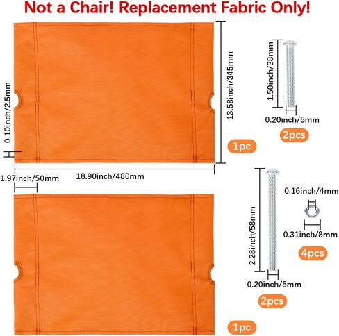 GORGECRAFT 18.9x13.8 Inch Camping Chair Replacement Fabric Oxford Cloth High Back Camp Chair Cover Silver Collapsible Lightweight Outdoor Folding Chair Seat Replacements for Sketching Chair Lawn in Saudi Arabia