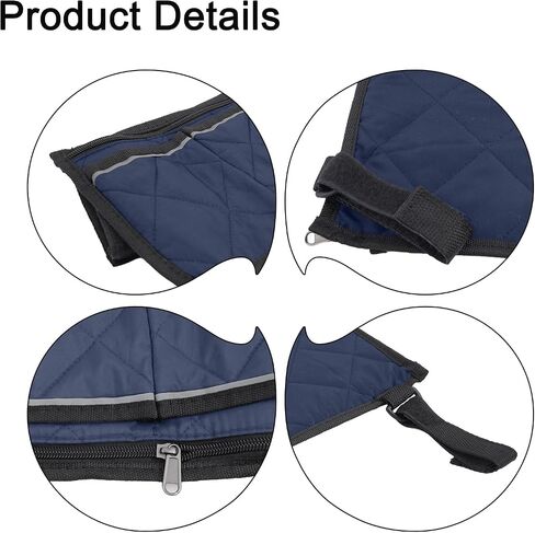 Camping Armrest Storage Bag, Chair Armrest Organizer, Car Seat Hanging Bag, Extended Back Buckle Canvas Beach Chair StorageBag, Side HangingBag For Bedside/Outdoor/Beach/Camping(black) in Saudi Arabia