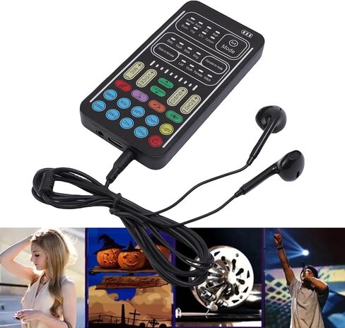 مغير صوت محمول ، MICROPHONE VOICE MINID MINI STREAM DISK DISK ، مغير صوت لوحة الصوت المحمول لأجهزة الكمبيوتر in Saudi Arabia