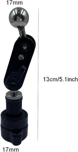 17mm Adjustable Ball Head Extension Rod 5.1 Inch 17mm Female to Male Mount Adapter for Car/Desktop/Live Streaming/GPS Mounts in Saudi Arabia