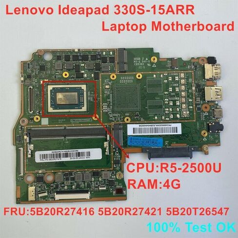 Generic 5B20R27416 for Lenovo 330S-15 330S-15ARR Laptop Motherboard AMD DDR4 Notebook Mainboard100% Pre-Shipment Testing in Saudi Arabia