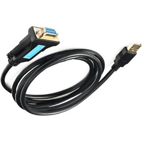 كابل محول تسلسلي لـ USB إلى RS232 DB9 مع مجموعة شرائح PL2303 لنظام التشغيل Windows 11،10 و 8 و 7 و Vista و XP in Kuwait