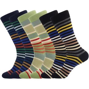 FEETALK Modal Odor Resistant Dress Socks for Men Cotton Business Crew Socks Patterned Dress Socks Funny in Kuwait