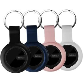 Case for Mili Smart Tracking Tag - Superior Silicone Build, Shockproof & Anti - Slip. Precise Cutouts Ensure Full Functionality.Black+White+Pink+Blue. in Kuwait